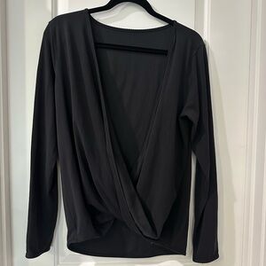 Lululemon Black Women's Wrap Top size 10
